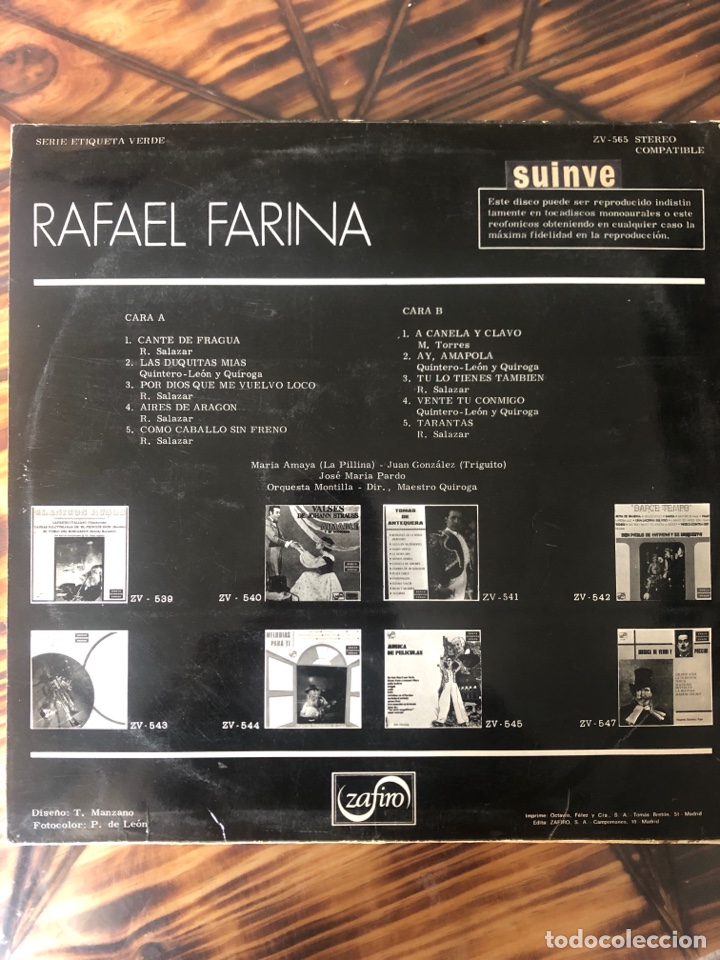 Discos de vinilo: Rafael Farina - Foto 2