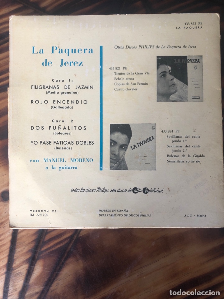 Discos de vinilo: La Paquera de Jerez - Foto 2