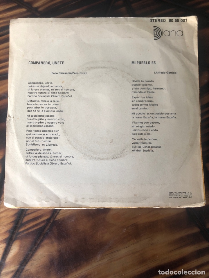 Discos de vinilo: Psoe Felipe Gonzalez - Foto 2