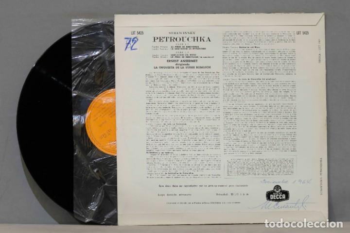 Discos de vinilo: LP. Stravinsky. Ansermet. Petrushka - Foto 2