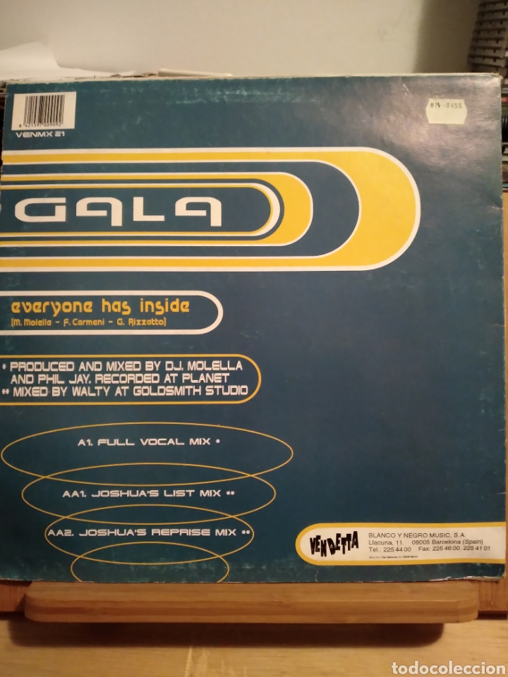 Discos de vinilo: GALA &rdquo;EVERYONE HAS INSIDE&rdquo; ES.96 - Foto 2