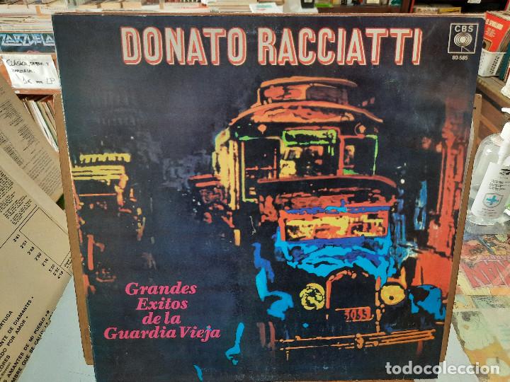 Disques de vinyle: Donato Racciatti - Grande &Eacute;xitos de la Guardia Vieja - LP. sello CBS 1987
