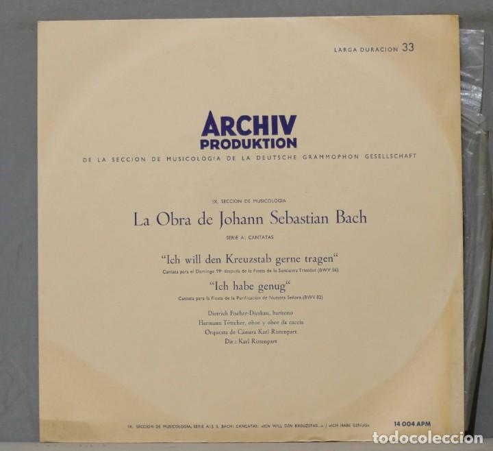 Discos de vinilo: LP. OBRA BACH. SERIE A CANTATAS - Foto 1
