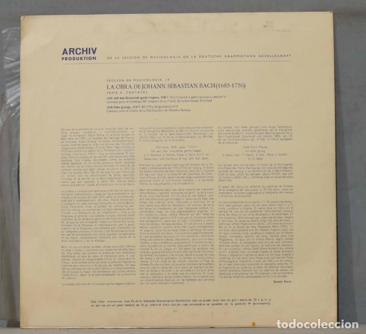 Discos de vinilo: LP. OBRA BACH. SERIE A CANTATAS - Foto 2