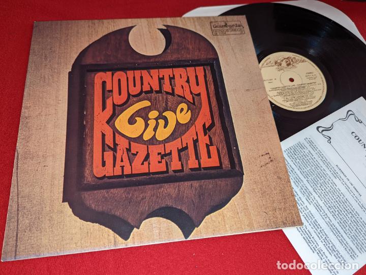 Discos de vinilo: COUNTRY GAZETTE Live LP 1981 Transatlantic/Guimbarda ESPA&Ntilde;A SPAIN + LIBRETO