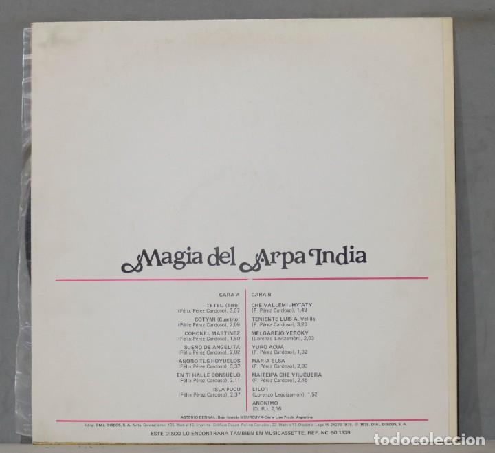 Discos de vinilo: LP. Asterio Bernal. Magia Del Arpa India - Foto 2