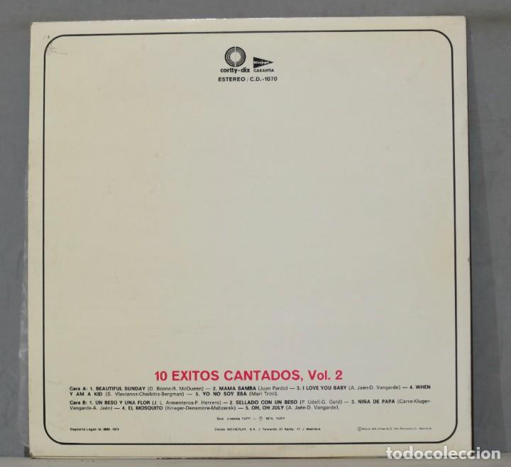 Discos de vinilo: LP. 10 EXITOS CANTADOS VOL.2 - Foto 2
