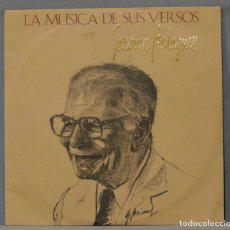 Discos de vinilo: LP. LA MUSICA DE SUS VERSOS. JOAQUIN BALAGUER. Lote 320666013