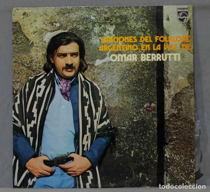 Discos de vinilo: LP. CANCIONES DEL FOLKLORE ARGENTINO EN LA VOZ DE BERRUTI - Foto 1