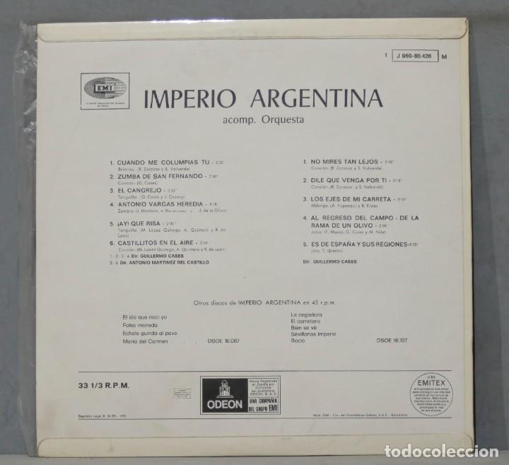 Discos de vinilo: LP. IMPERIO ARGENTINA - Foto 2