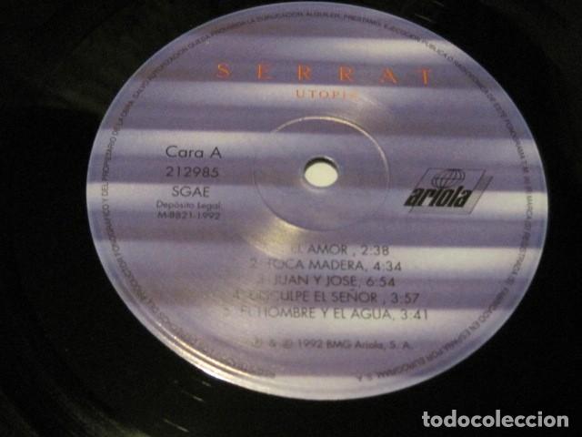 Discos de vinilo: JOAN MANUEL SERRAT - UTOP&Iacute;A - SELLO ARIOLA 92 - Foto 4