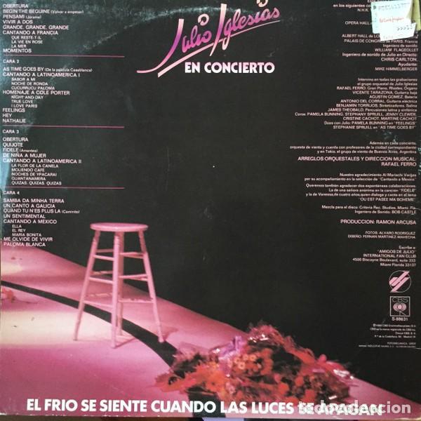 Discos de vinilo: Julio Iglesias &lrm;&ndash; En Concierto - Foto 2