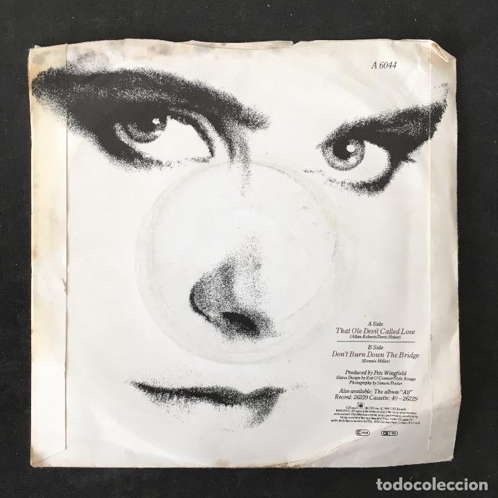 Discos de vinilo: VINILO SINGLE - ALISON MOYET - THAT OLE DEVIL CALLED LOVE - CBS A6044 1985 - Foto 2