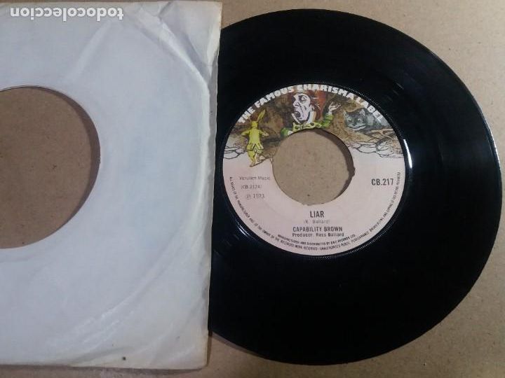Discos de vinilo: CAPABILITY BROWN / LIAR / SINGLE 7 PULGADAS - Foto 1