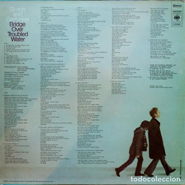 Discos de vinilo: Simon And Garfunkel* &lrm;&ndash; Bridge Over Troubled Water - Foto 2