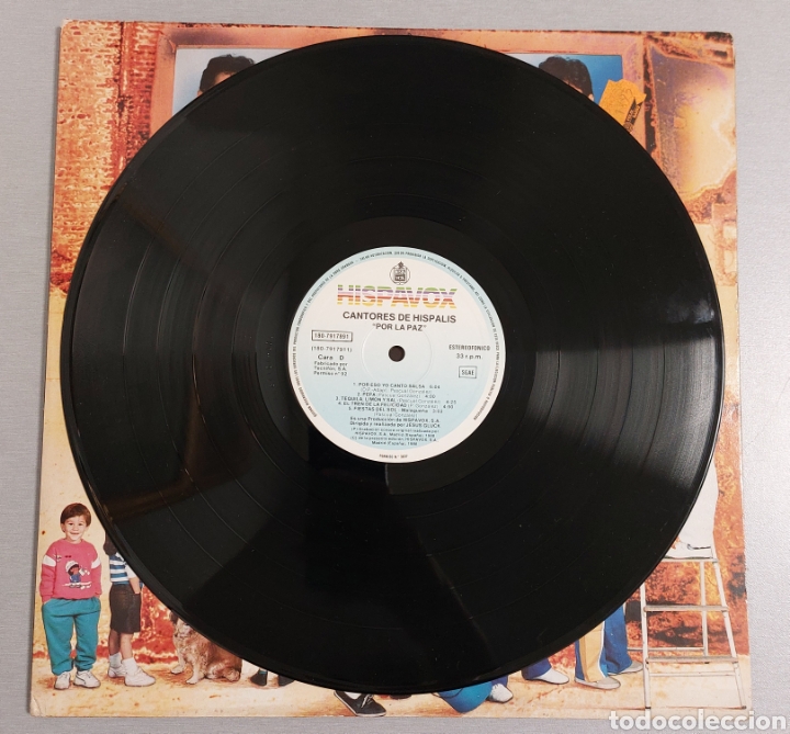 Discos de vinilo: DISCO DE VINILO . CANTORES DE HISPALIS . POR LA PAZ - Foto 3
