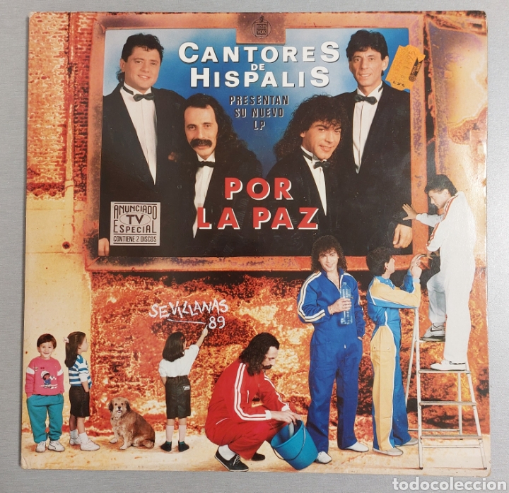 Discos de vinilo: DISCO DE VINILO . CANTORES DE HISPALIS . POR LA PAZ - Foto 1