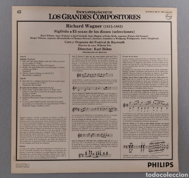 Discos de vinilo: DISCO DE VINILO . RICHARD WAGNER - Foto 2
