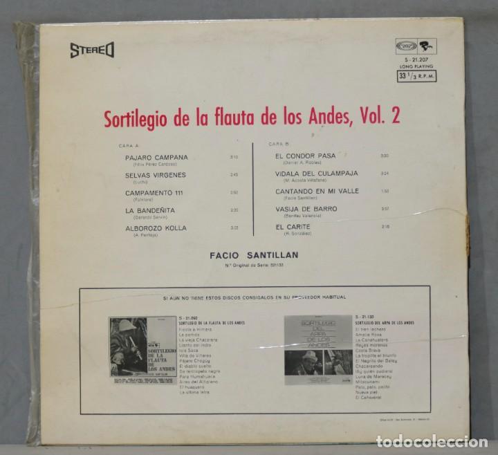 Discos de vinilo: LP. Facio Santillan. Sortilege De La Flute Des Andes Vol 2 - Foto 2