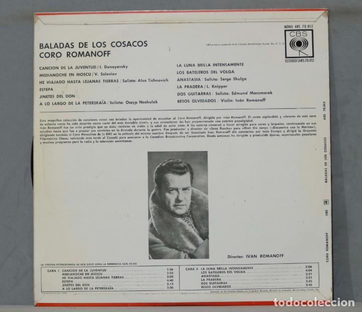 Discos de vinilo: LP. Baladas de los Cosacos - Foto 2