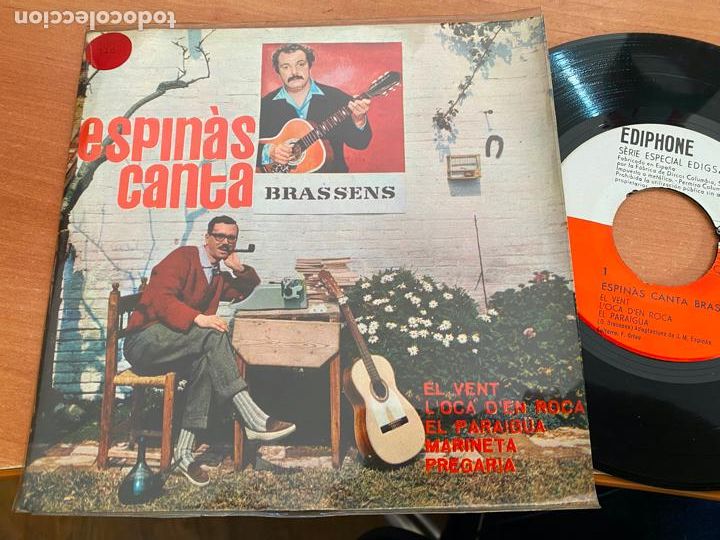 Disques de vinyle: ESPINAS CANTA BRASSENS (EL VENT + 3) EP 1962 (EPI9)