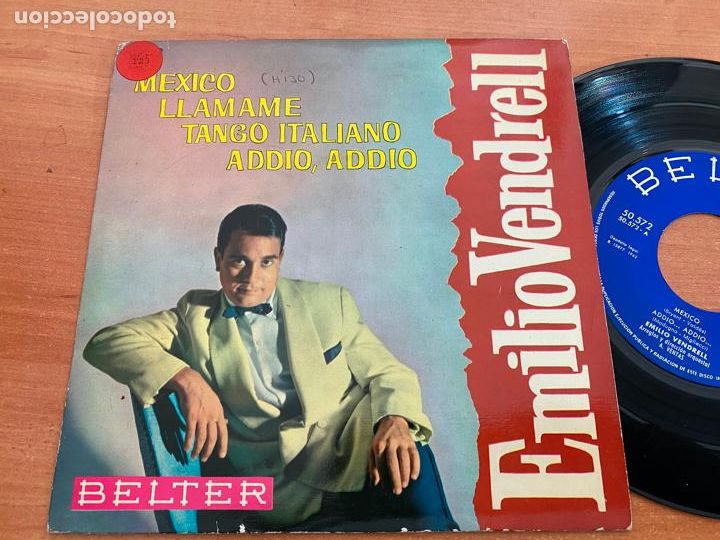 Discos de vinilo: EMILIO VENDRELL (MEXICO + 3) EP 1962 (EPI9) - Foto 1