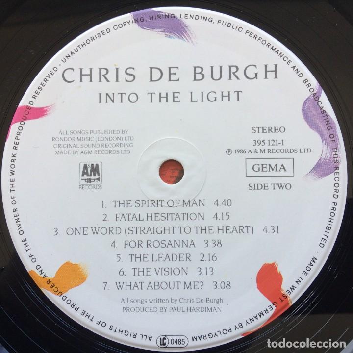 Discos de vinilo: Chris de Burgh &lrm;&ndash; Into The Light , Germany 1986 A&M Records - Foto 6