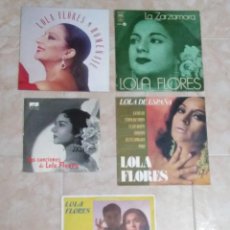 Discos de vinilo: LOTE DE 5 VINILOS LP DE LOLA FLORES. Lote 321124933