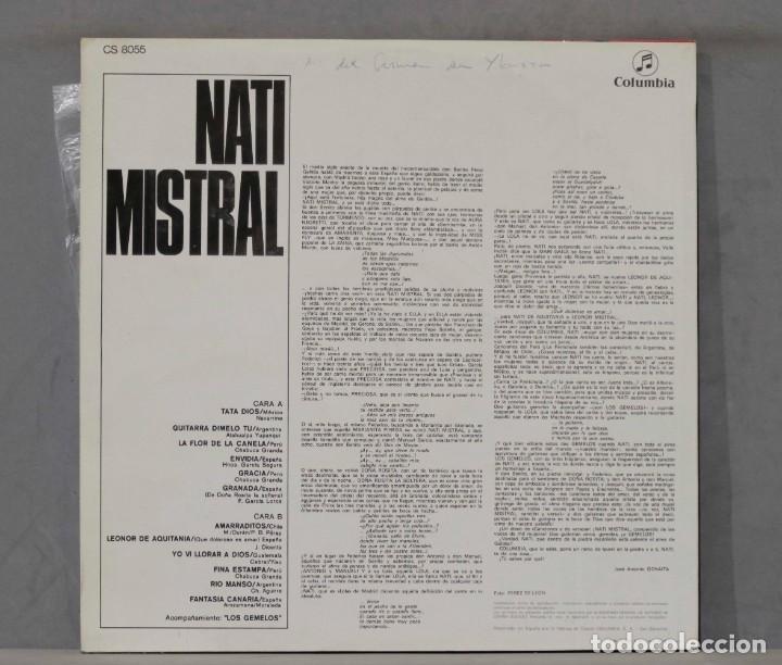 Discos de vinilo: LP. NATI MISTRAL. CON LOS GEMELOS - Foto 2