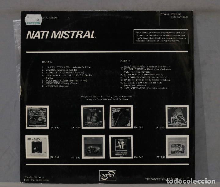 Discos de vinilo: LP. NATI MISTRAL. LA VIOLETERA - Foto 2