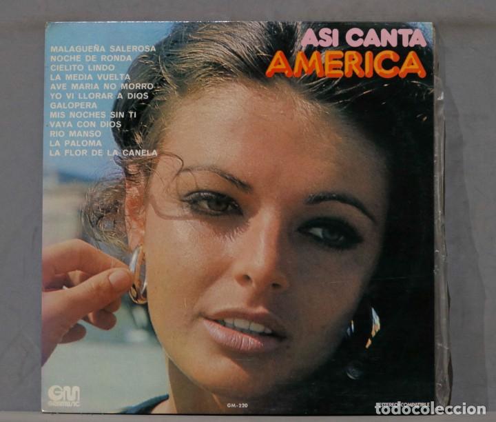 Discos de vinilo: LP. ASI CANTA AMERICA - Foto 1