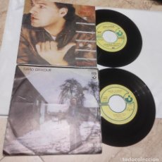 Discos de vinilo: DAVID GILMOUR-PINK FLOYD- DOS SINGLES EDICIONES ESPAÑOLAS. Lote 321133598