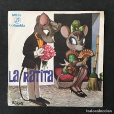 Discos de vinilo: VINILO SINGLE - LA RATITA - CUENTOS INFANTILES - COLUMBIA MN55 1964. Lote 321172203