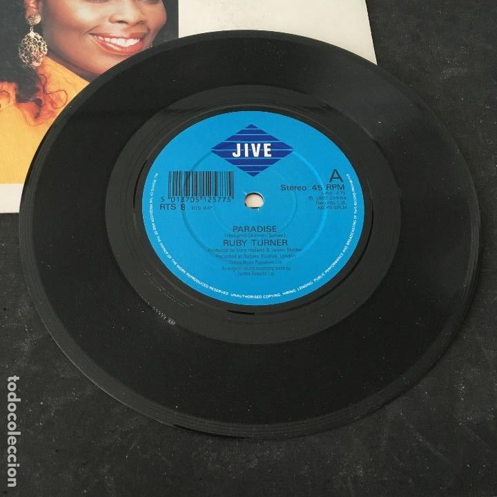 Discos de vinilo: VINILO SINGLE - RUBY TURNER - PARADISE - RTS8 JIVE 1989 - Foto 3