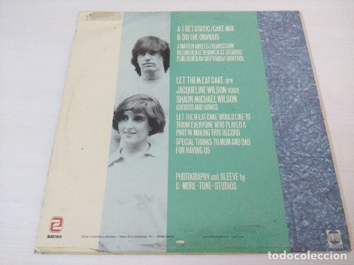Discos de vinilo: LET THEM EAT CAKE/I GET STATIC/VINILO MAXI. - Foto 3