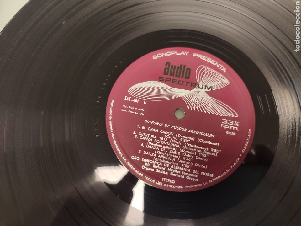 Discos de vinilo: Sinfon&iacute;as de fuegos artificiales LP vinilo SAC 401