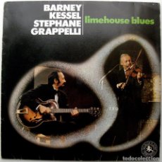 Discos de vinilo: BARNEY KESSEL, STÉPHANE GRAPPELLI - LIMEHOUSE BLUES - LP BLACK LION RECORDS 1972 BPY. Lote 321248398