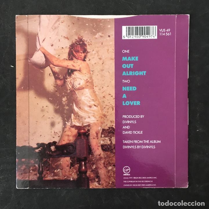 Discos de vinilo: VINILO SINGLE - DIVINYLS - MAKE OUT ALRIGHT - VUS49 VIRGIN 1991 - Foto 2