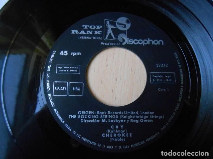 Discos de vinilo: ROCKING STRINGS, THE, EP, CRY + 3, A&Ntilde;O 1960 - Foto 3