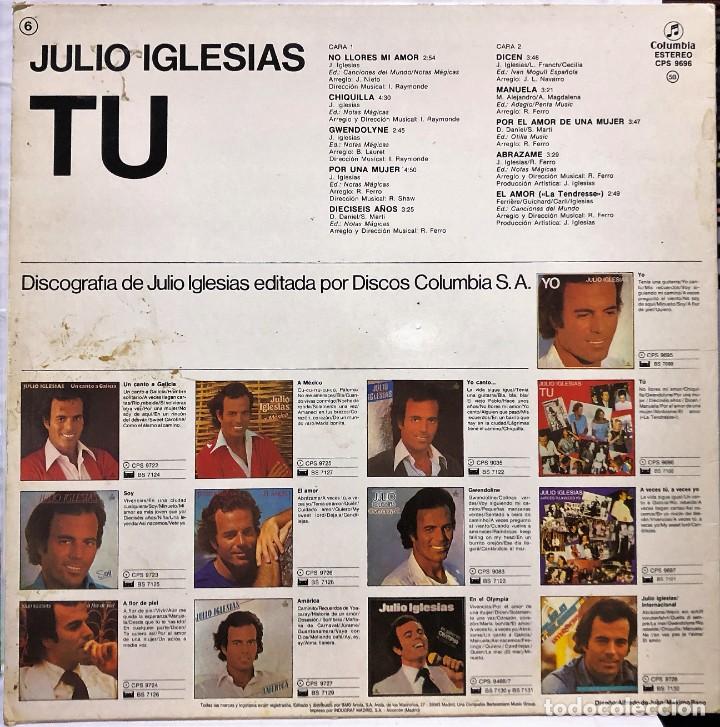 Discos de vinilo: Julio Iglesias &ndash; Tu - Vinilo, LP, Compilation - Foto 2