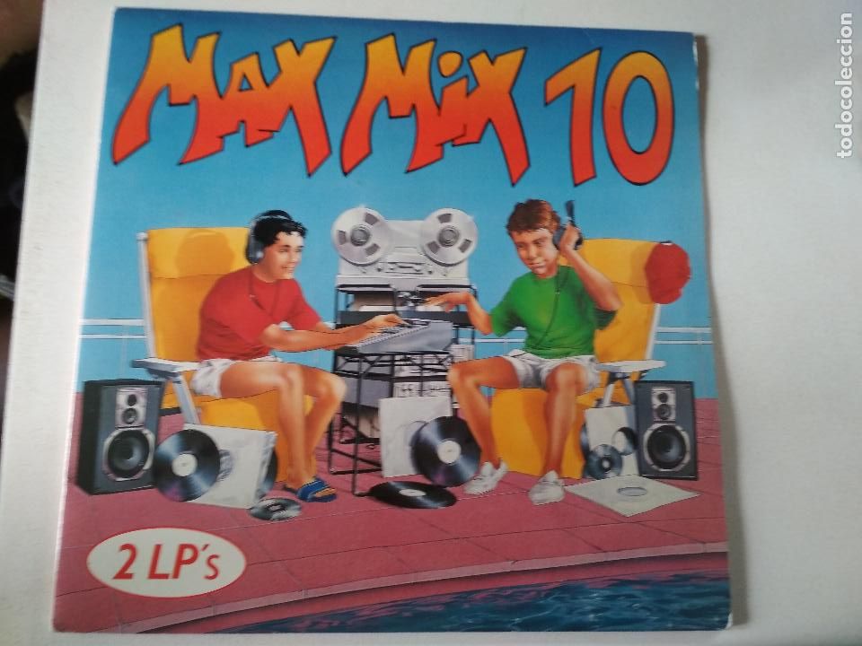 Discos de vinilo: MAX MIX 10, 2 LPS, DOBLE PORTADA, MAX RECORDS 1990 - Foto 1