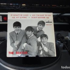 Discos de vinilo: THE BEATLES --IT WON´T BE LONG + 3 - 1964 --LABEL AZUL FUERTE ---VINILO/FUNDA NEAR MINT ( NM ) --. Lote 291550103