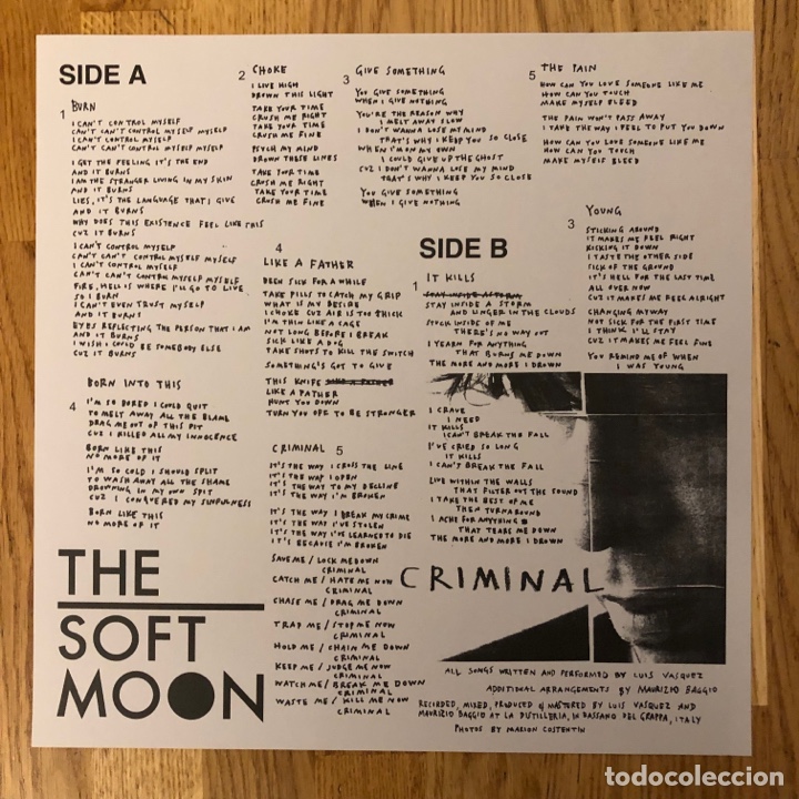 Discos de vinilo: The Soft Moon - Criminal Ltd. Num. + Flexi 7&rdquo; + P&oacute;ster - Foto 6