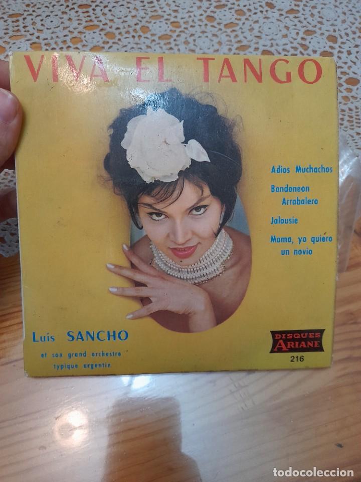 Discos de vinilo: Vinilo VIVA EL TANGO Luis Sancho - Foto 1