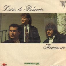 Discos de vinilo: LUCES DE BOHEMIA - ANIVERSARIO - SEVILLAS 92 / LP JAZMIN 1991 / BUEN ESTADO RF-12271. Lote 321470723