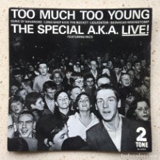 Discos de vinilo: THE SPECIAL A.K.A. FEATURING RICO ‎– TOO MUCH TOO YOUNG , EP UK 1980 TWO-TONE RECORDS