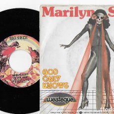 Discos de vinilo: MARILYN SCOTT 7” ITALY 45 GOD ONLY KNOWS + LAY BACK DADDY 1978 SINGLE VINILO FUNK SOUL RARA PORTADA