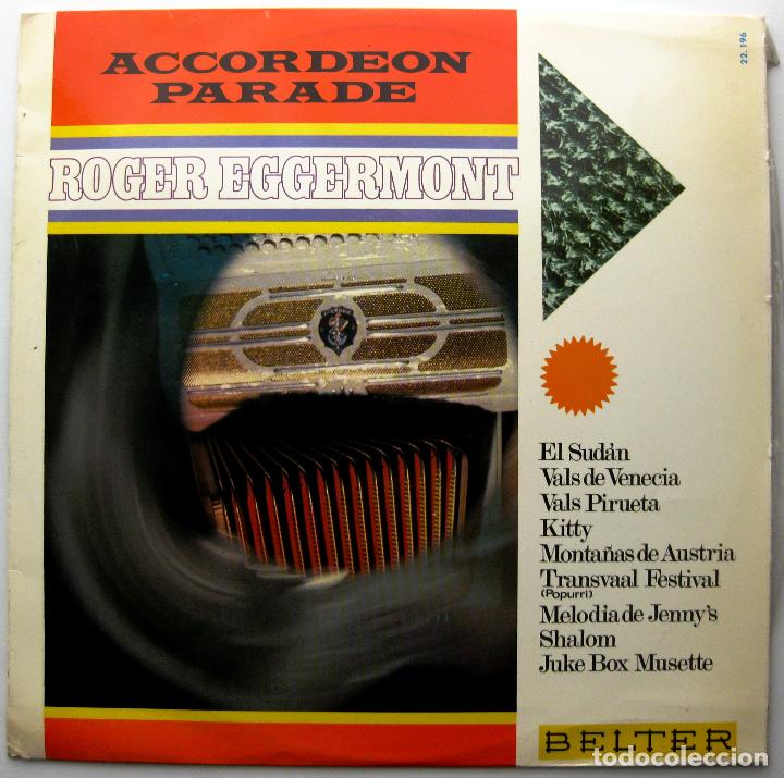 Discos de vinilo: Roger Eggermont - Accordeon Parade - LP Belter 1968 BPY - Foto 1