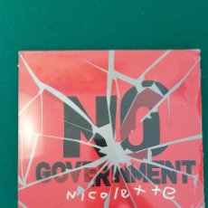 Discos de vinilo: NICOLETTE - NO GOVERNMENT. Lote 321513703