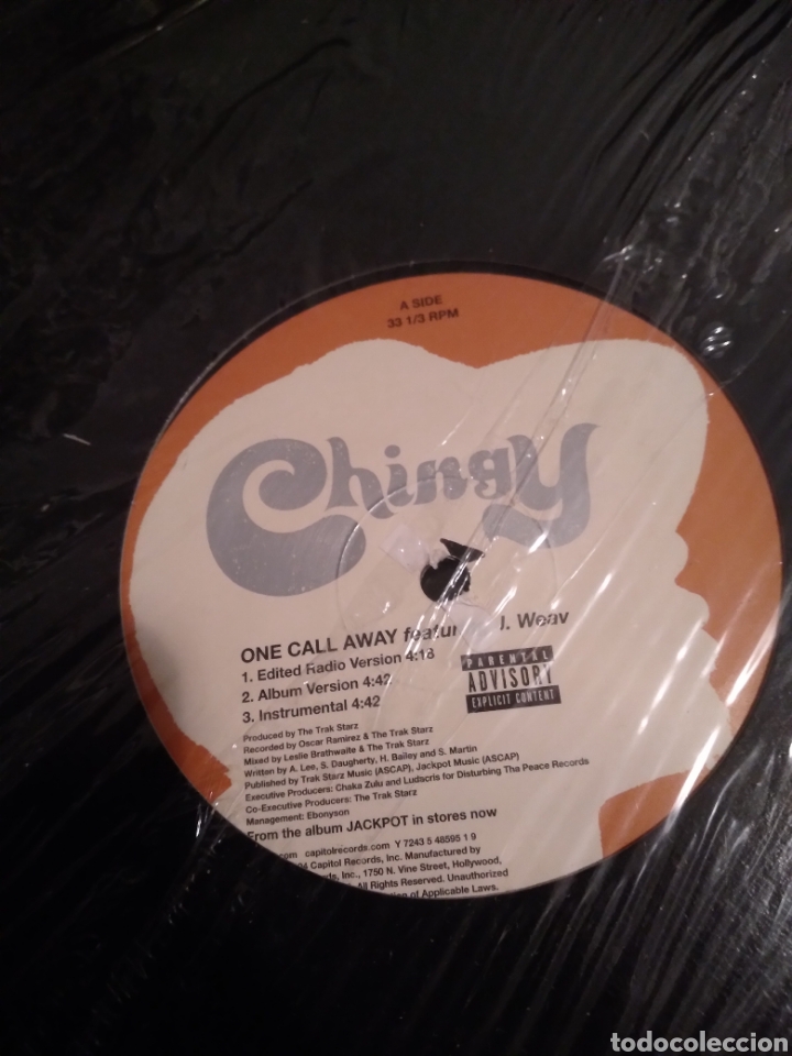 Discos de vinilo: CHINGY &rdquo;BAGG UP/ONE CALL AWAY&rdquo; USA04 - Foto 3